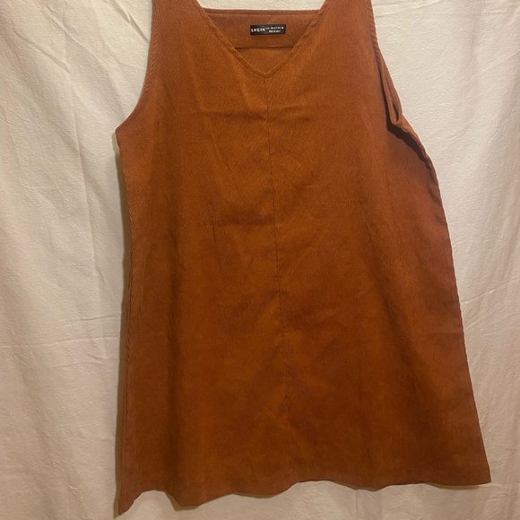 SHEIN Corduroy dress , brown, size 8/10 - Picture 2 of 2